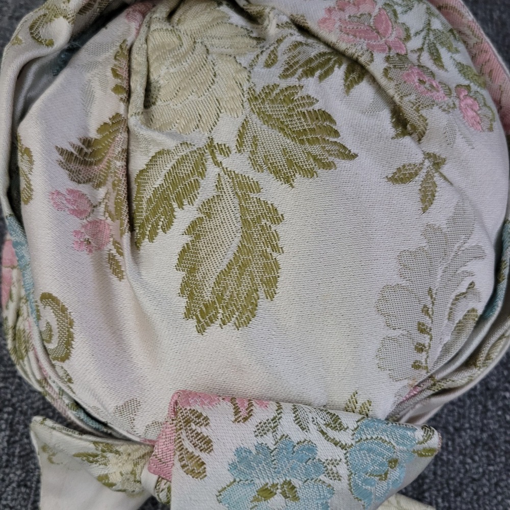 Christian Dior vintage hat turban 50s 60s floral pastel regency glam bow chic - Picture 15 of 16